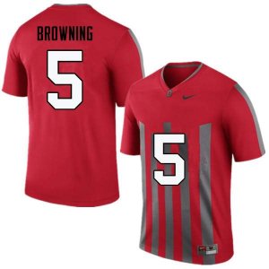 Men's Ohio State Buckeyes #5 Baron Browning Throwback Nike NCAA College Football Jersey New Arrival WMM6044FE
